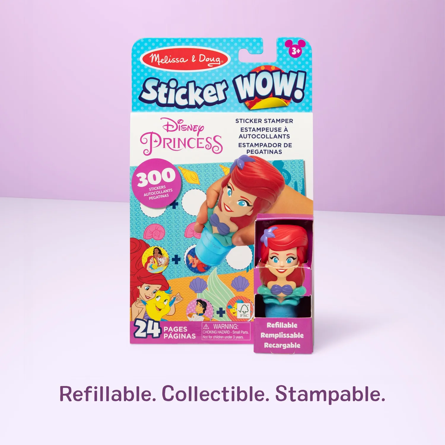Melissa & Doug Sticker WOW Ariel stickerboek stempel