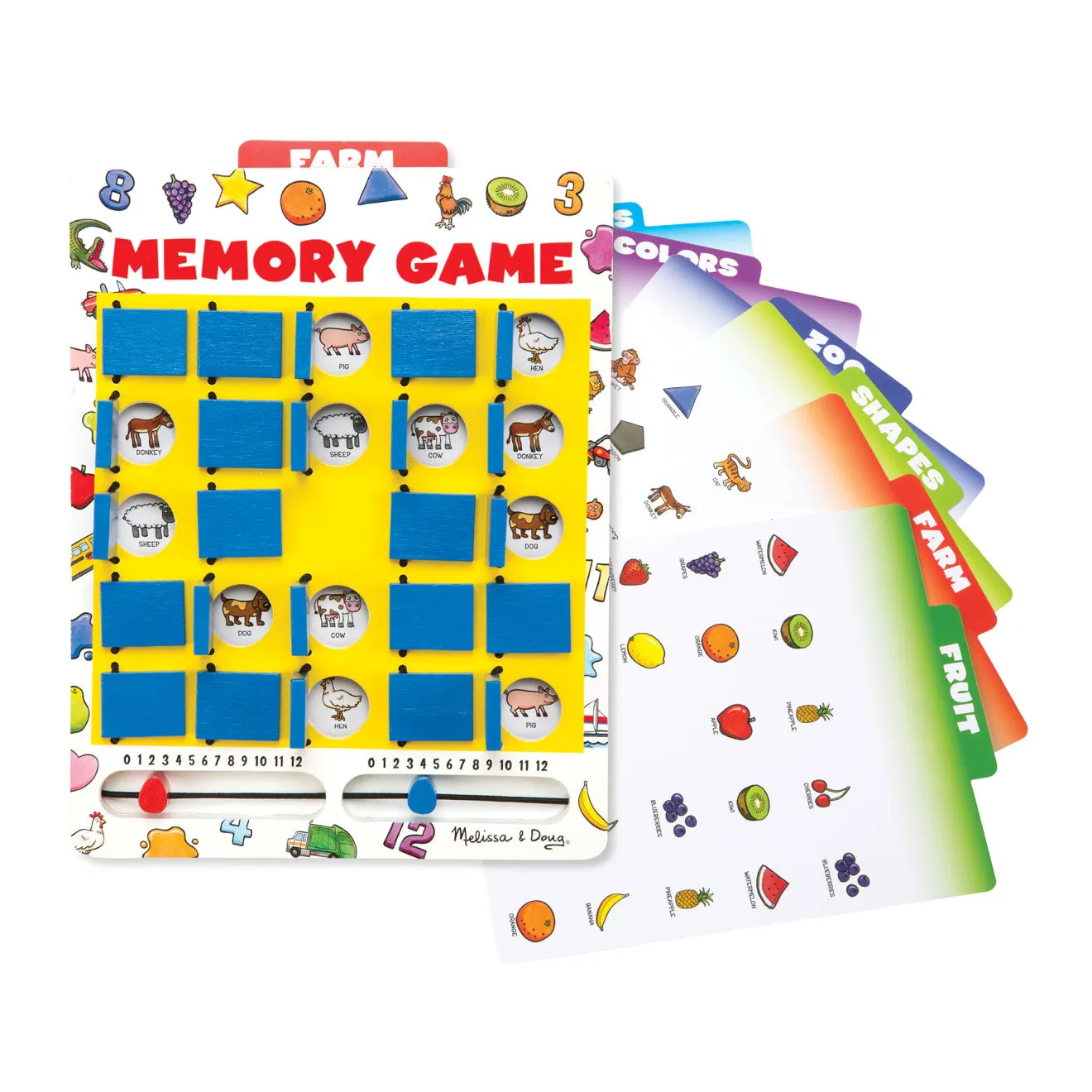 Melissa & Doug Flip-to-Win Memory Game memospel houten