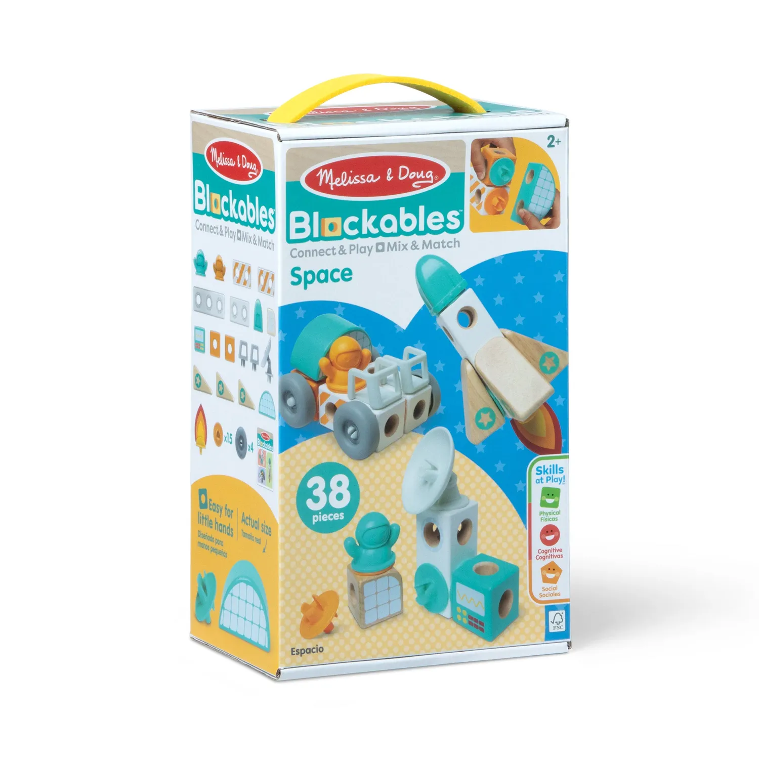Melissa & Doug Blockables Space Bouwblokken 38-delig