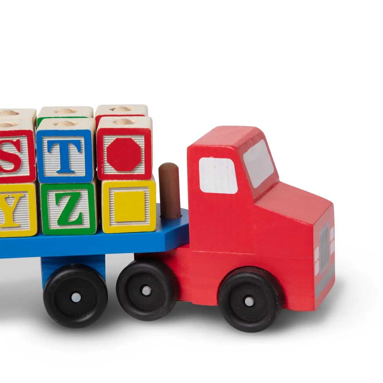 Melissa & Doug Alphabet Truck houten vrachtwagen letters