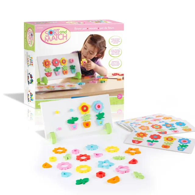 Guidecraft Flower Pot sorteerspel magneet 3+ jaar