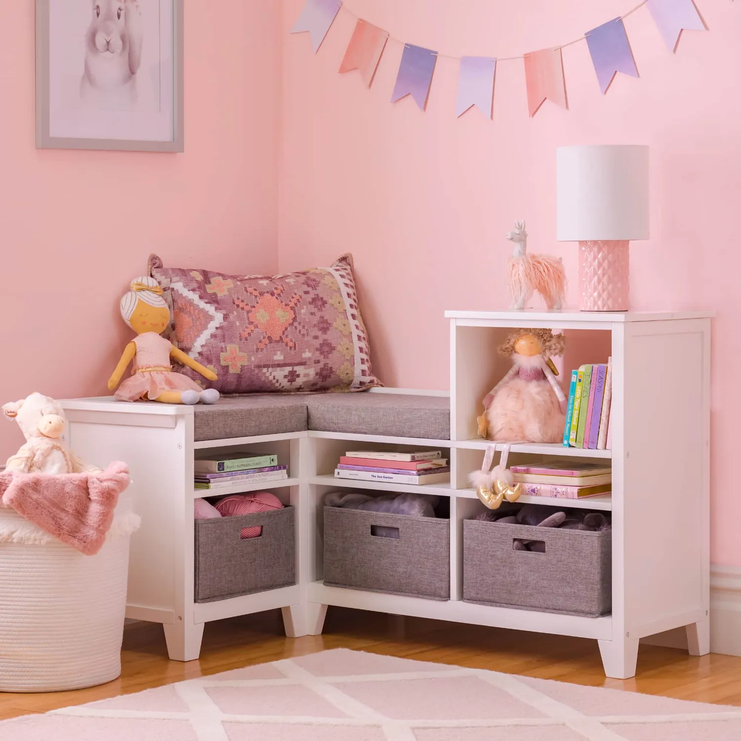 Guidecraft Martha Stewart Kids Corner Nook leeshoek linnenwit