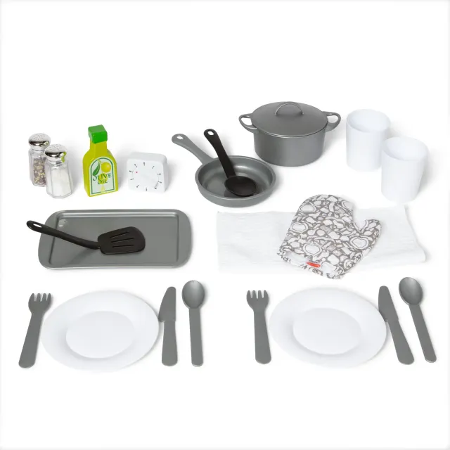 Melissa & Doug Kitchen Accessory speelgoed keukenset 22-delig