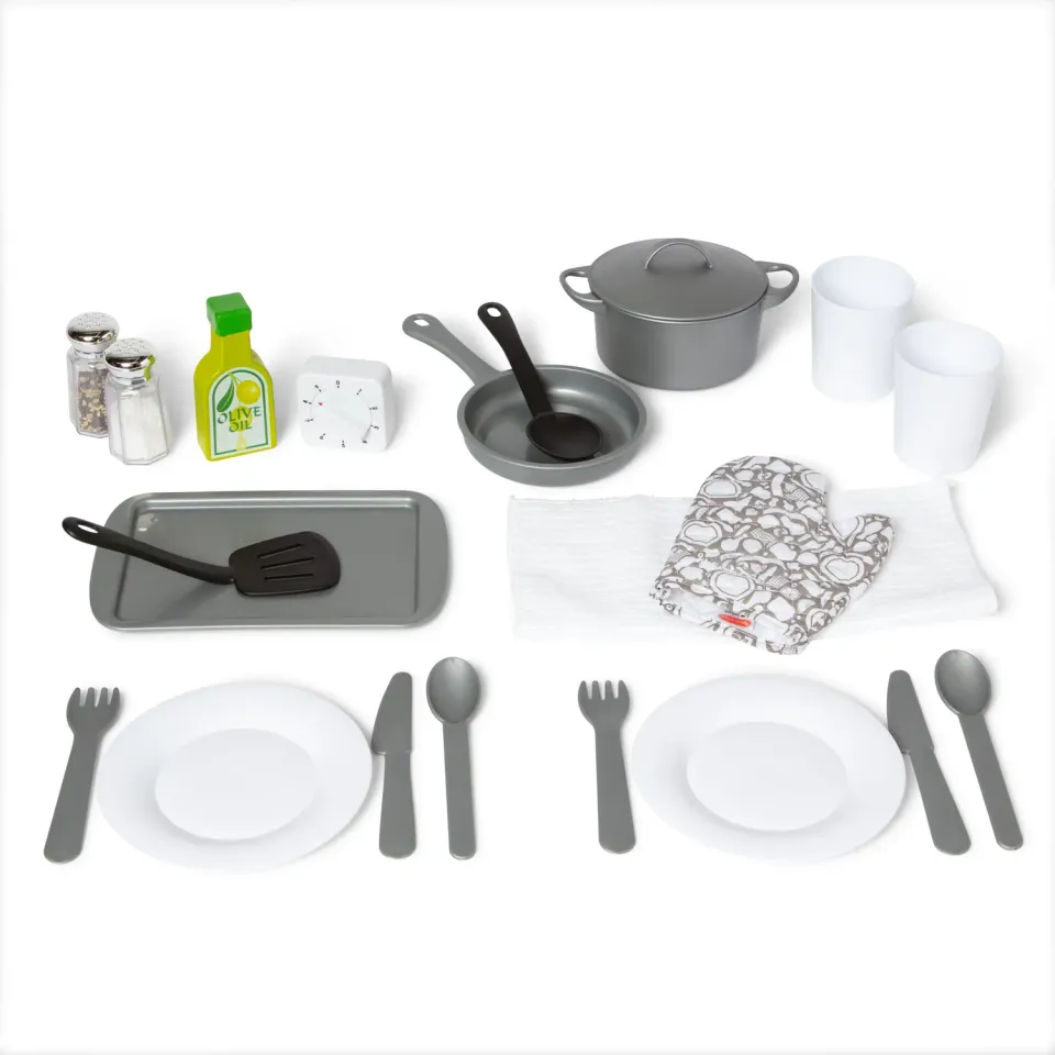 Melissa & Doug Kitchen Accessory speelgoed keukenset 22-delig