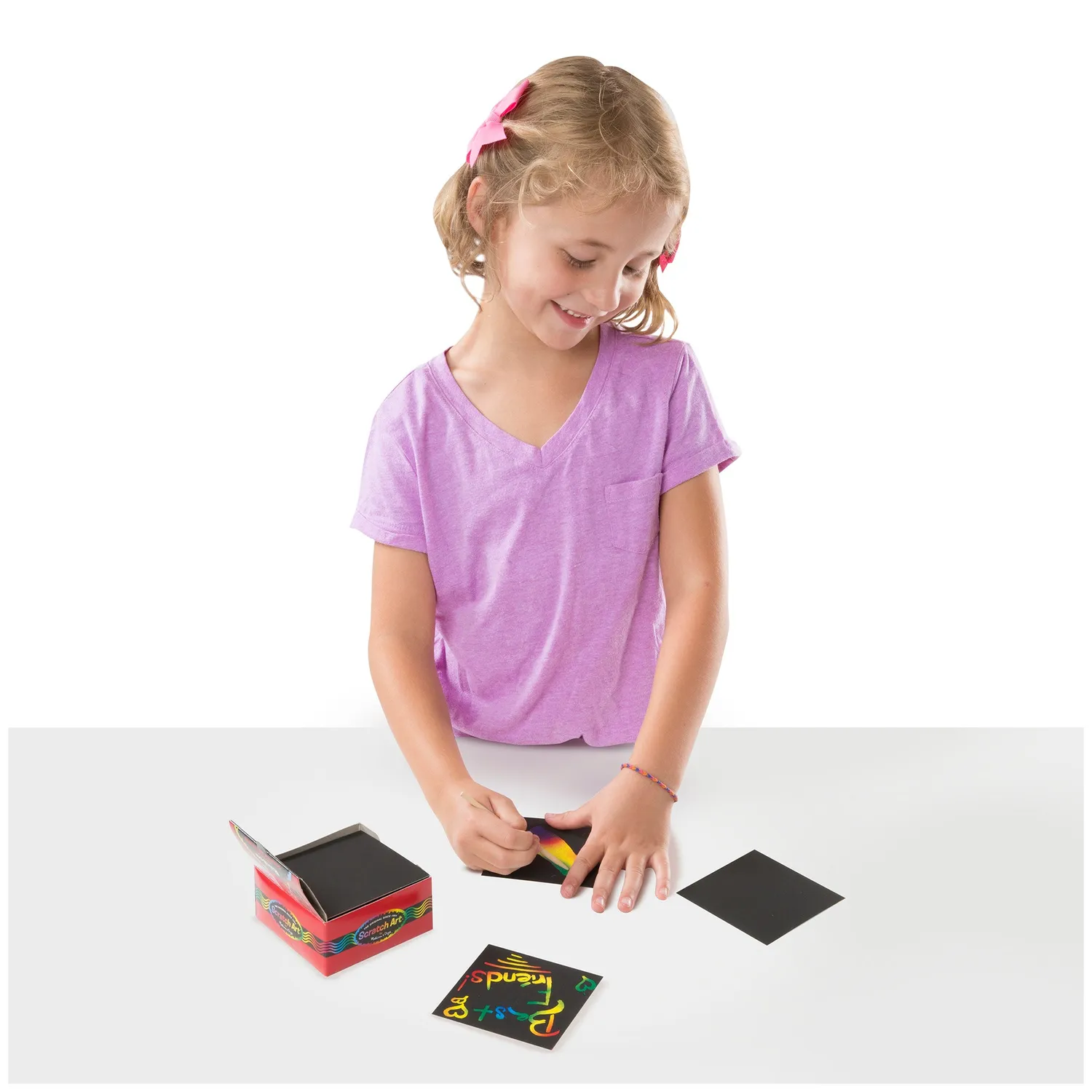 Melissa & Doug Scratch Art Rainbow Mini Notes krasblok 125 stuks