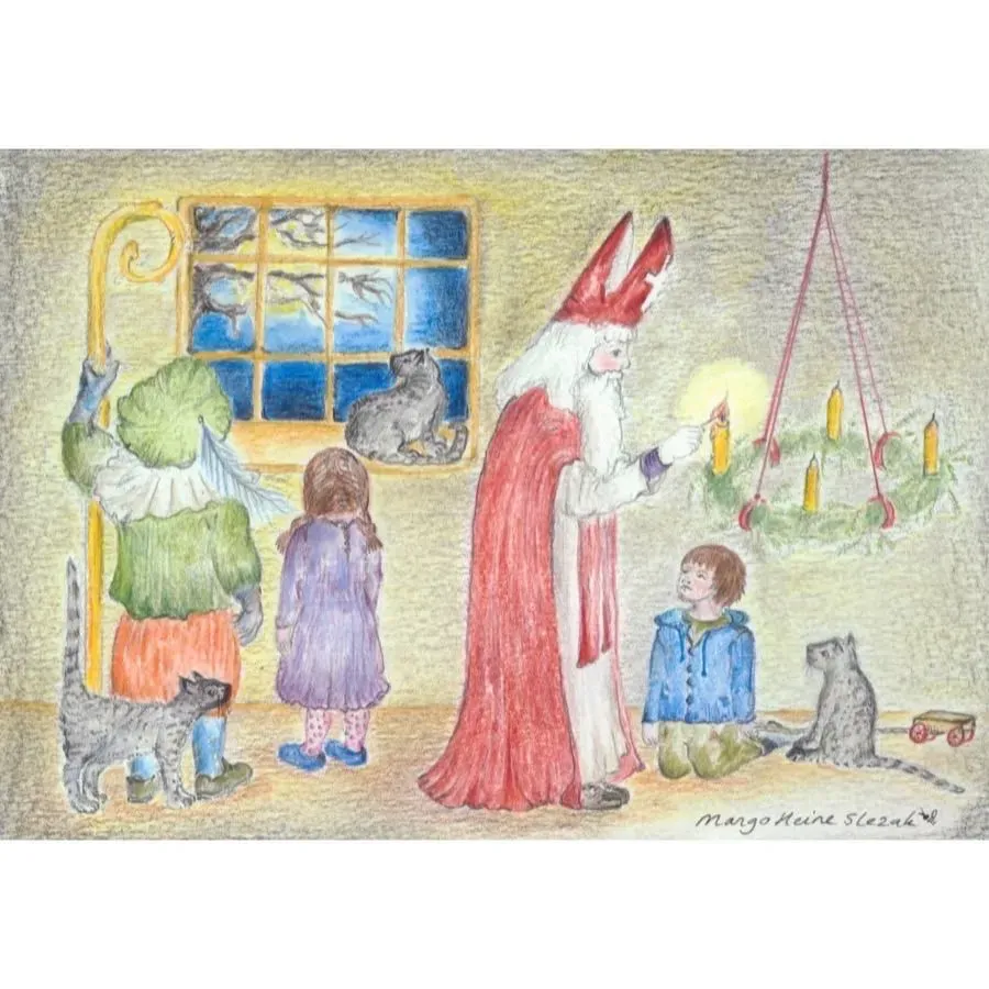 Ginger Fairy Eentje van Margo Sint Nicolaas advent ansichtkaart