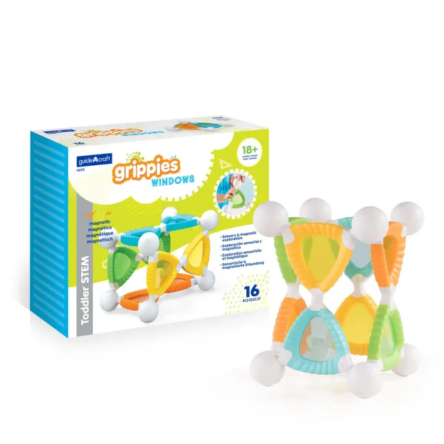 Guidecraft Grippies Windows magnetische panelen 16 delig kleur