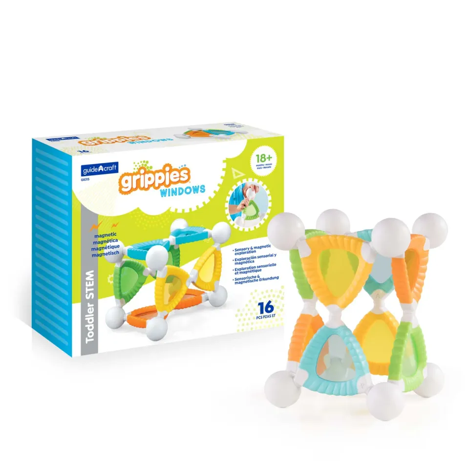 Guidecraft Grippies Windows magnetische panelen 16 delig kleur