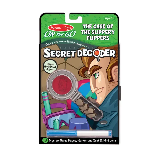 Melissa & Doug Secret Decoder spel Slippery Flippers speurboek 18-pag