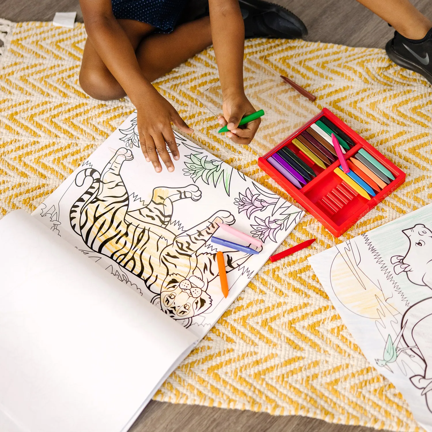 Melissa & Doug Kleurblok 3-pack dieren voertuigen groot