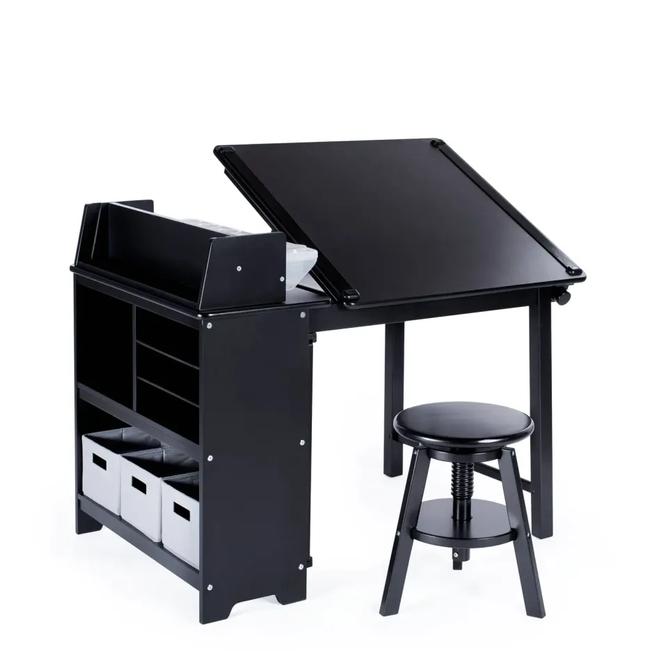 Guidecraft Design Studio 3-in-1 houten tekentafel met kruk