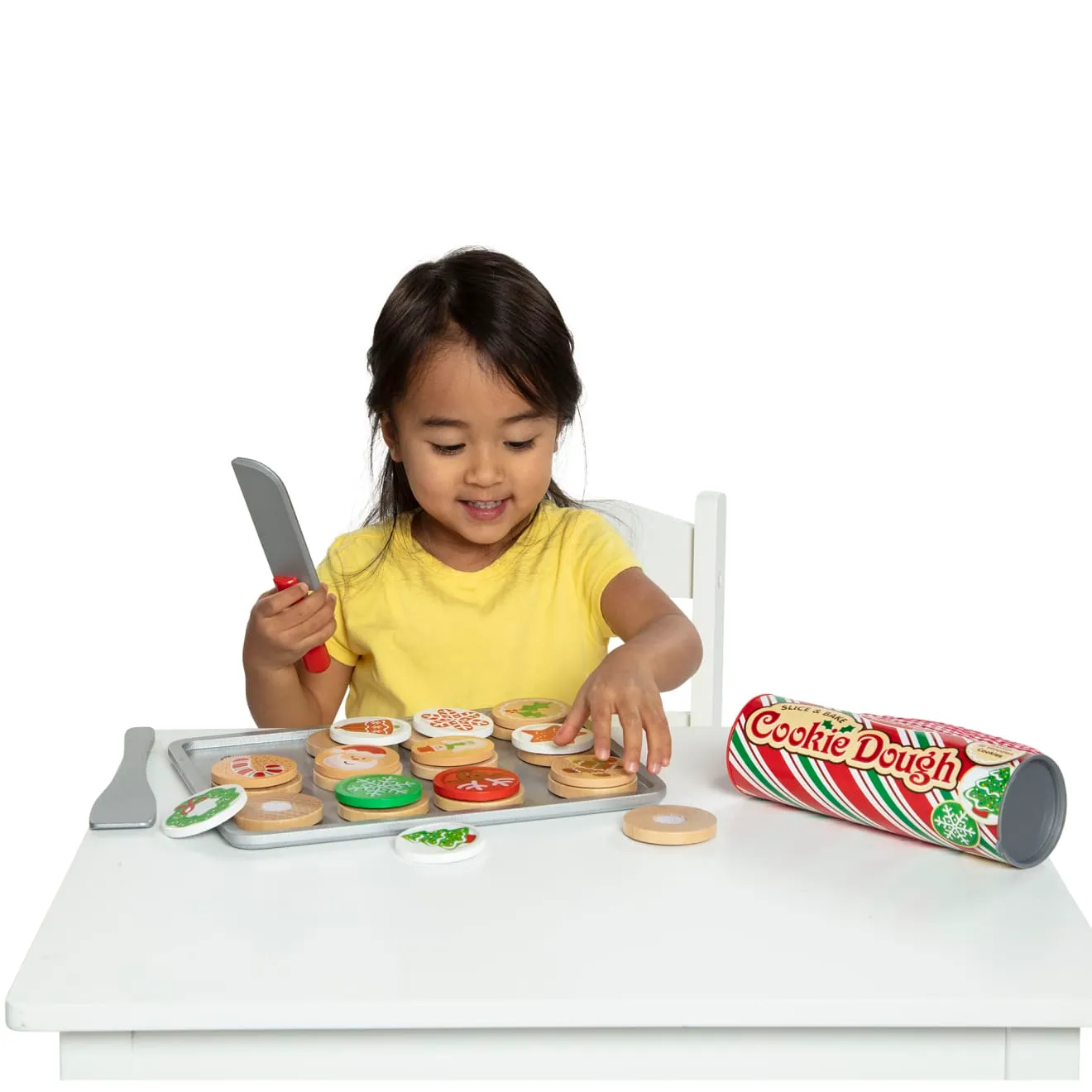 Melissa & Doug Slice & Bake koekjes speelset kerst 12 stuks