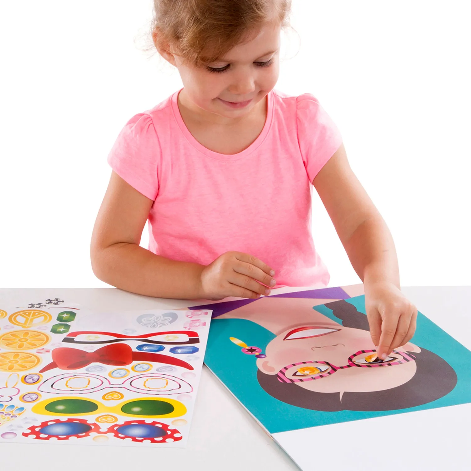 Melissa & Doug Make-a-Face Fashion Faces stickerboek