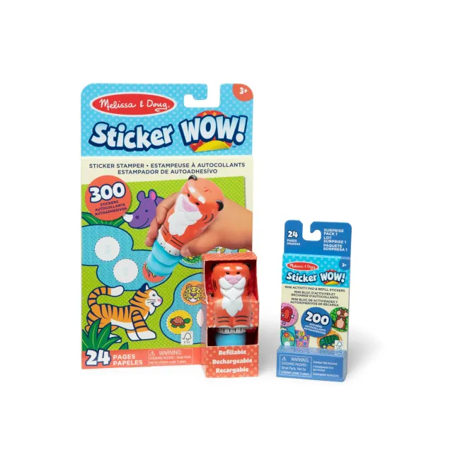 Melissa & Doug Sticker WOW Tiger stickerboek bundel 500 st
