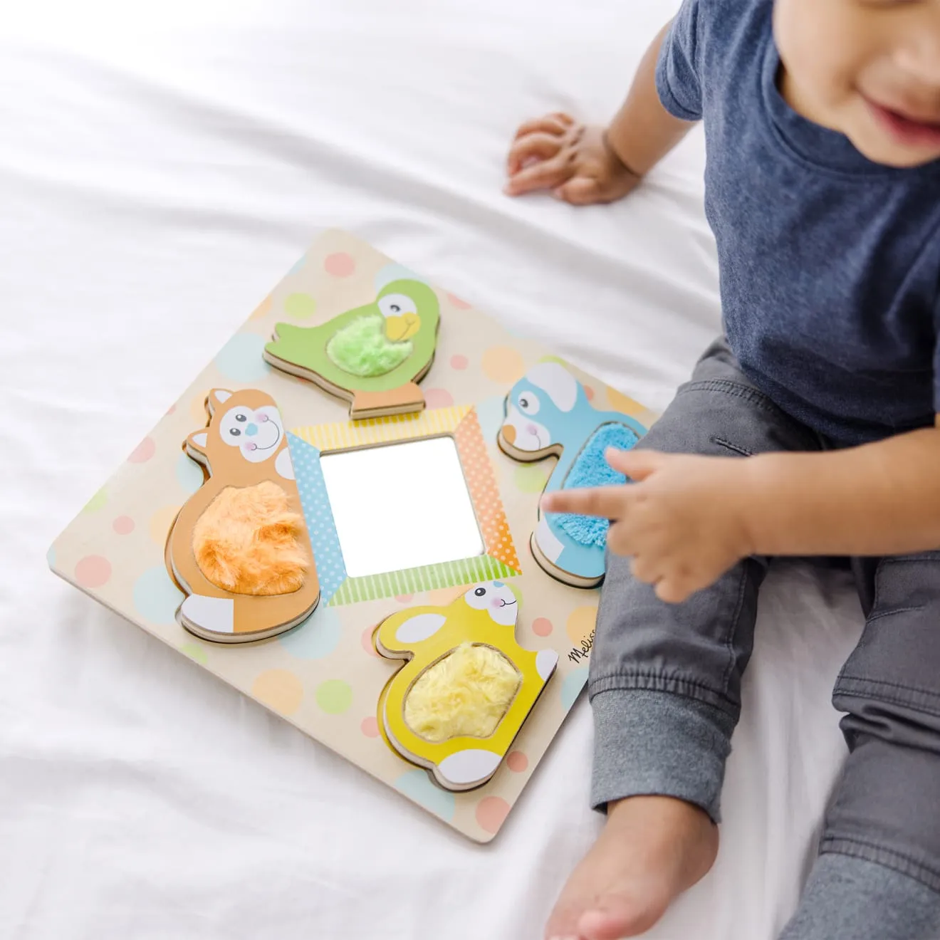 Melissa & Doug First Play Peek-a-Boo Pets puzzel spiegel