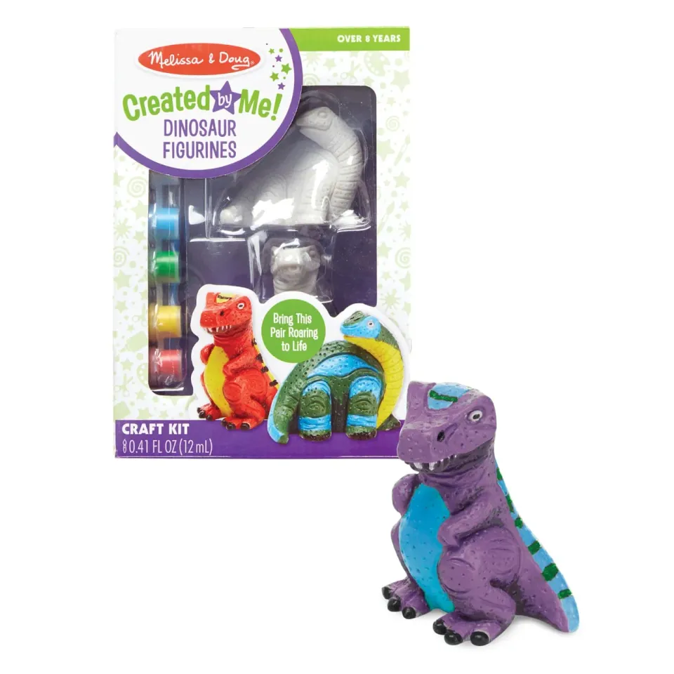 Melissa & Doug Created by Me! dino knutselset 2 figuren + verf