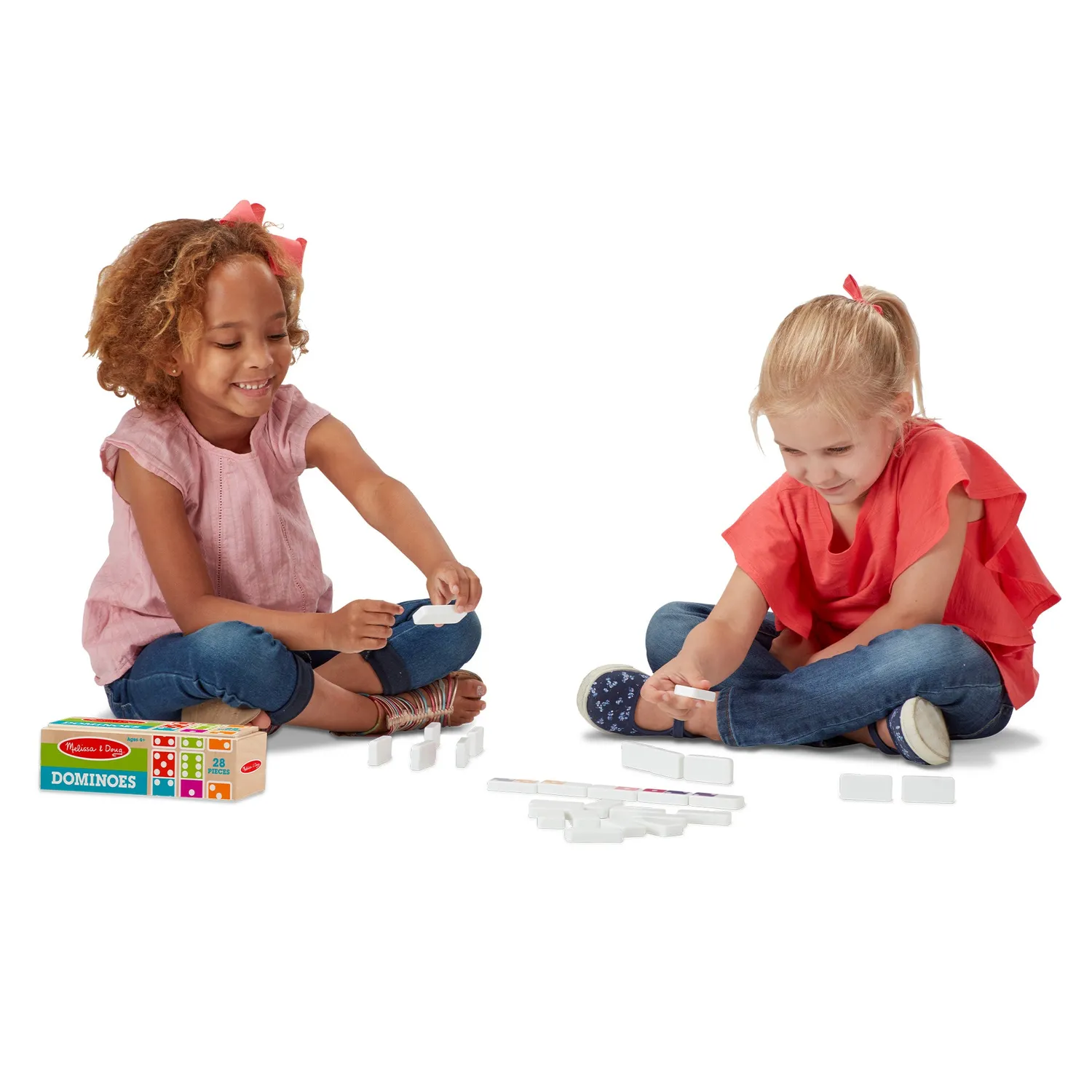 Melissa & Doug Dominoes houten dominospel 28 st