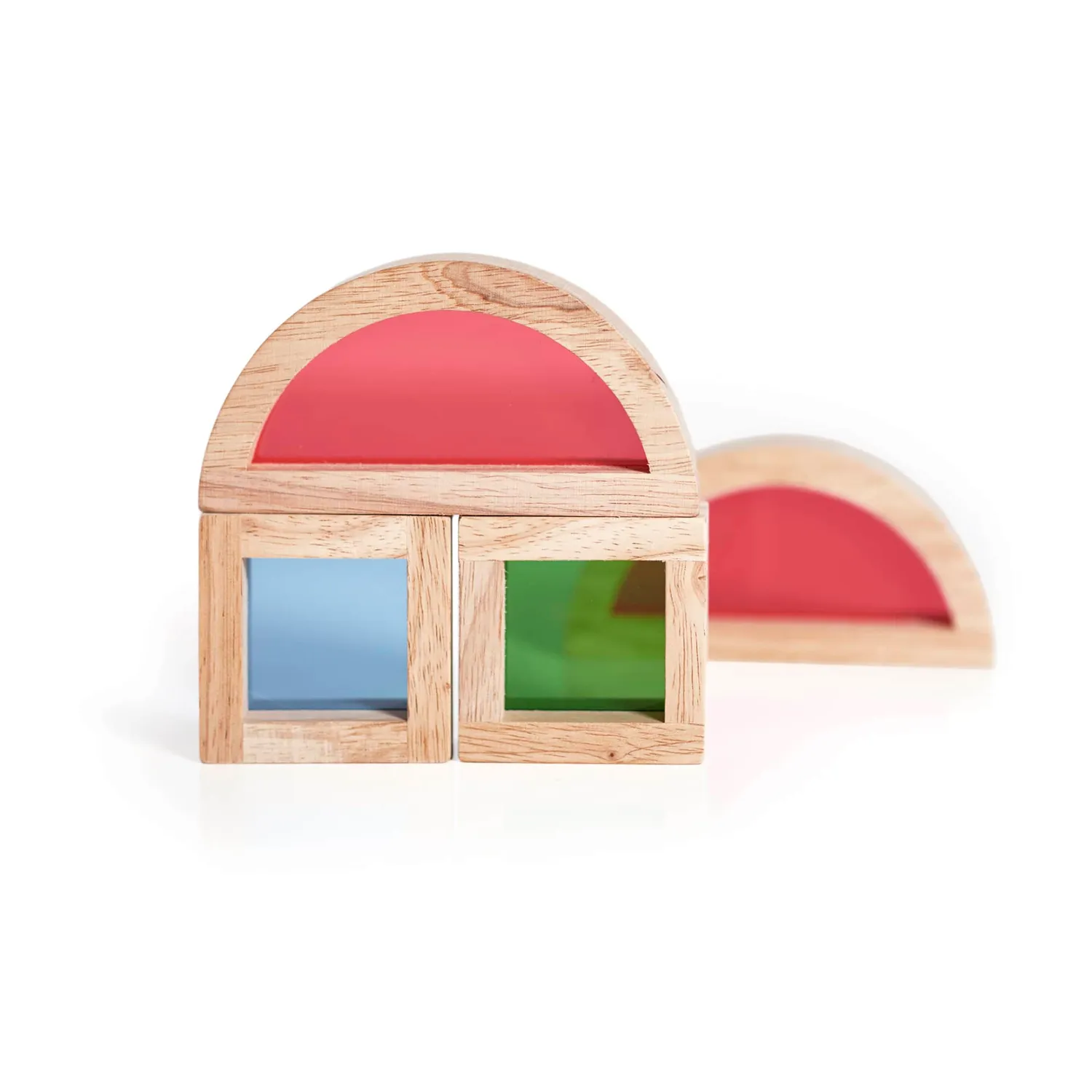 Guidecraft Jr Rainbow Blocks houten blokken kleuren