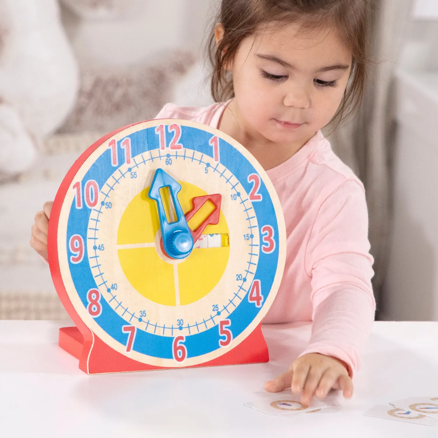 Melissa & Doug Turn & Tell houten klok leren klokkijken