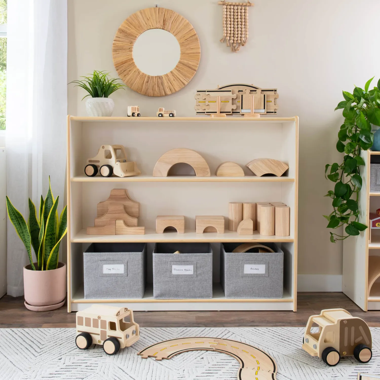 Guidecraft EdQ 3-Shelf Open Storage 36" opbergkast 3 vakken