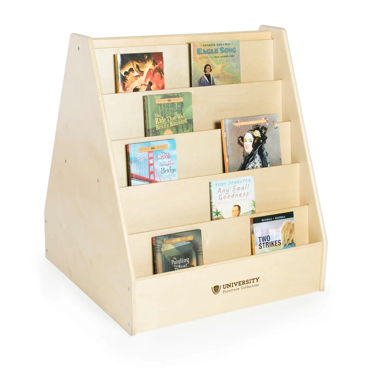 Guidecraft 5-Shelf Book Display boekenkast berken 71 cm