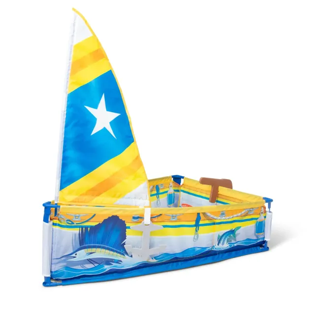 Melissa & Doug Let's Explore Sailboat speeltent boot