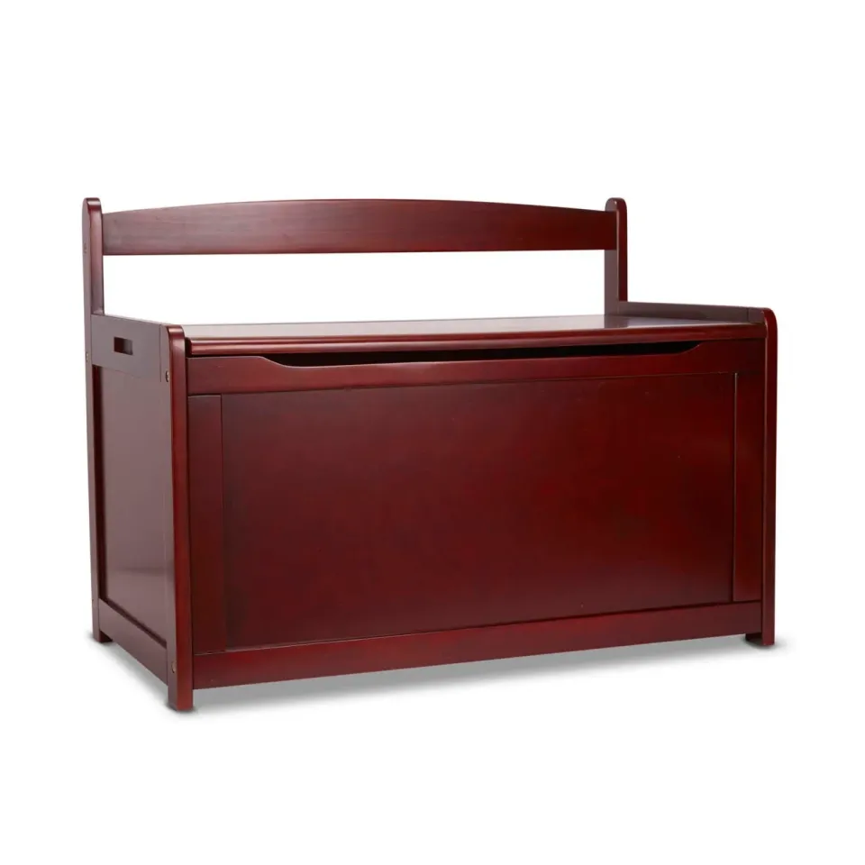 Melissa & Doug Toy Chest speelgoedkist espresso hout