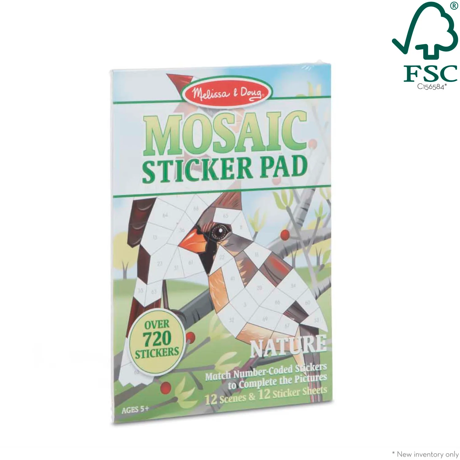 Melissa & Doug Mosaic Sticker Pad mozaiekboek natuur 850+ st