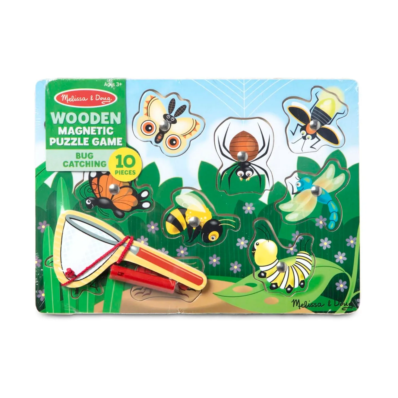 Melissa & Doug Bug-Catching magnetisch puzzelspel hout 10 insecten