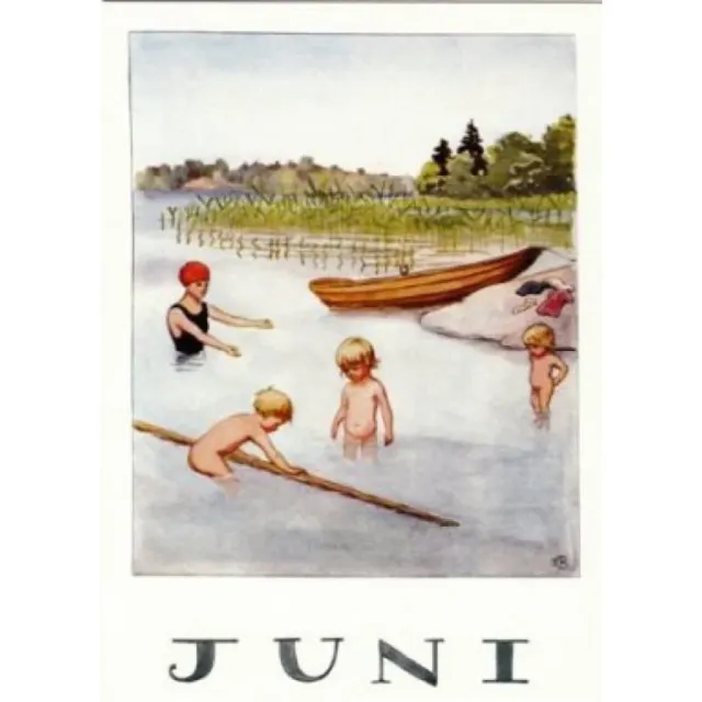 Ginger Fairy Juni poster Elsa Beskow kinderboek A4