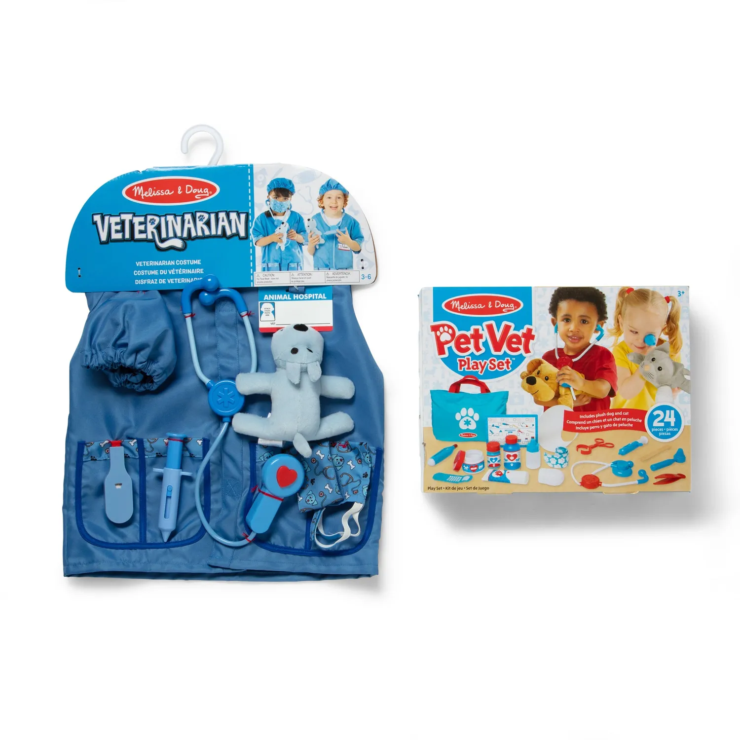 Melissa & Doug Pet Vet dierenartsset verkleden 2-delig