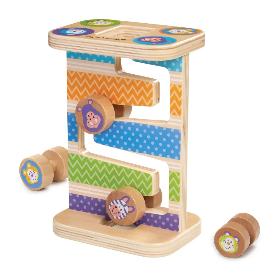 Melissa & Doug First Play Safari Zig-Zag Tower houten