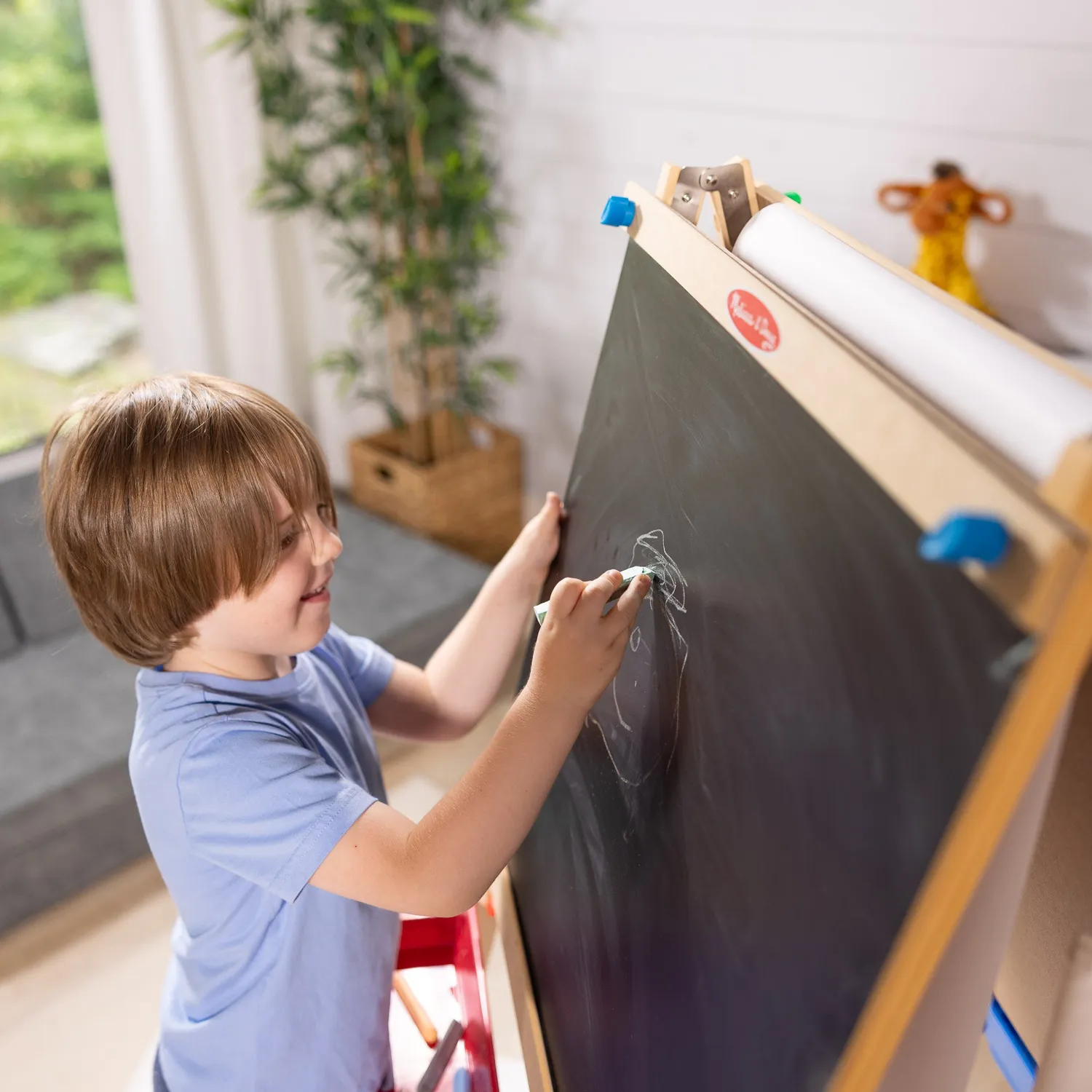 Melissa & Doug Deluxe Wooden Standing Art Easel schildersezel