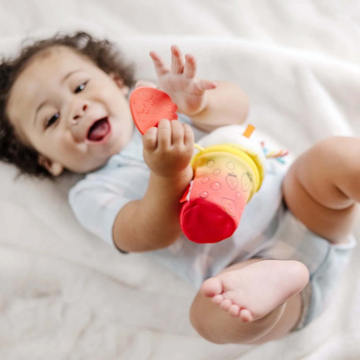 Melissa & Doug Bubble Tea babyspeeltje met clip en spiegel