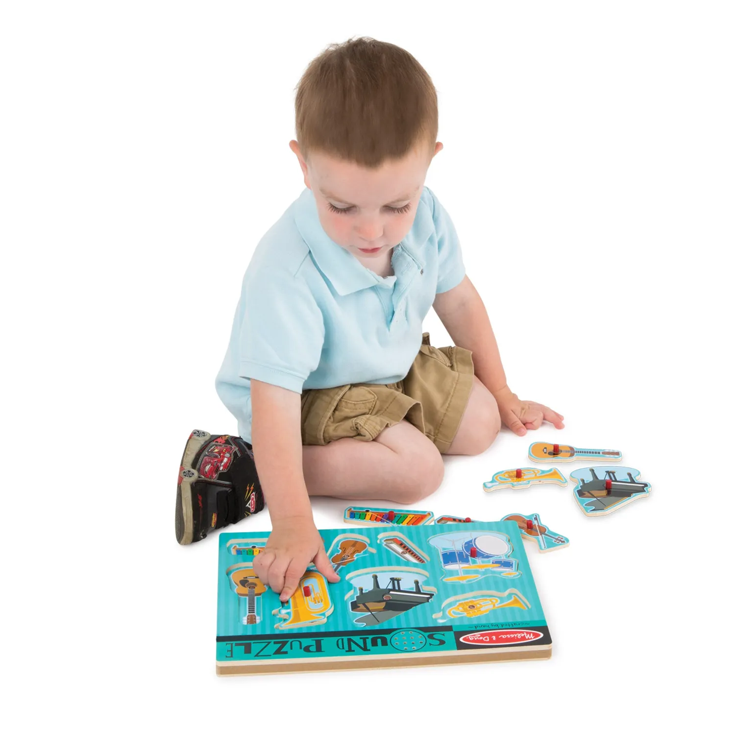 Melissa & Doug Musical Instruments geluidspuzzel 8 stukjes