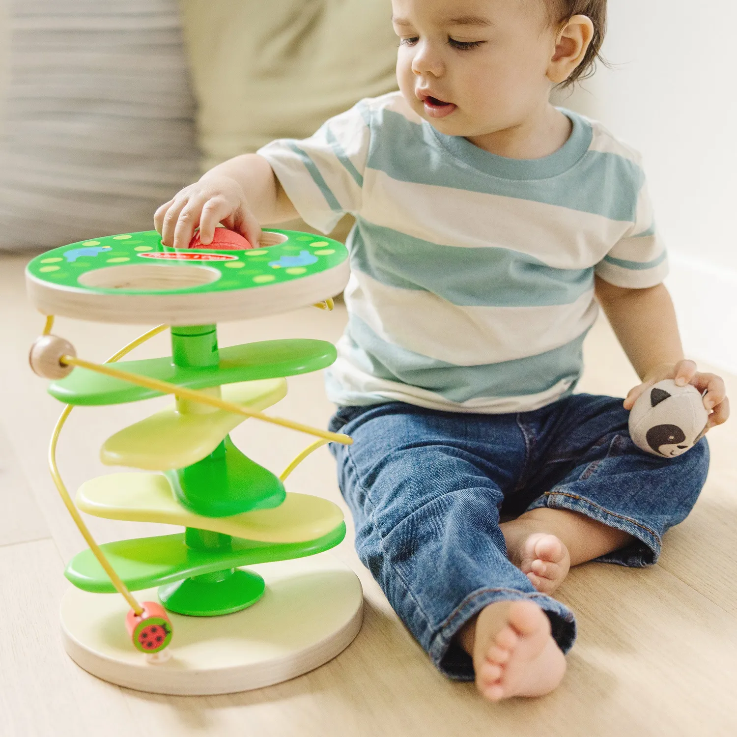 Melissa & Doug Rollables Treehouse Twirl knikkerbaan baby
