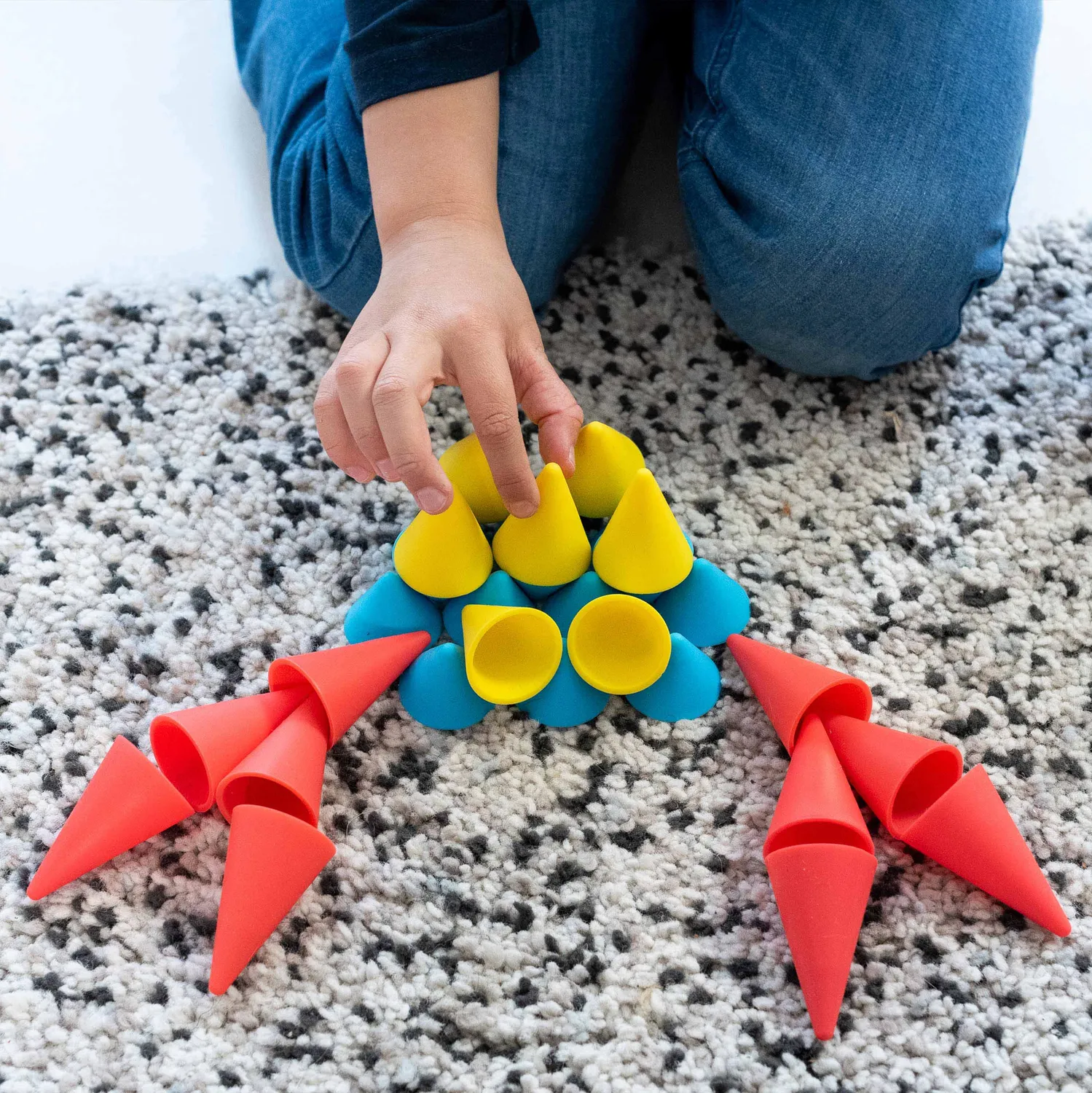 OPPI Piks Cones bouwkegels 48 stuks siliconen