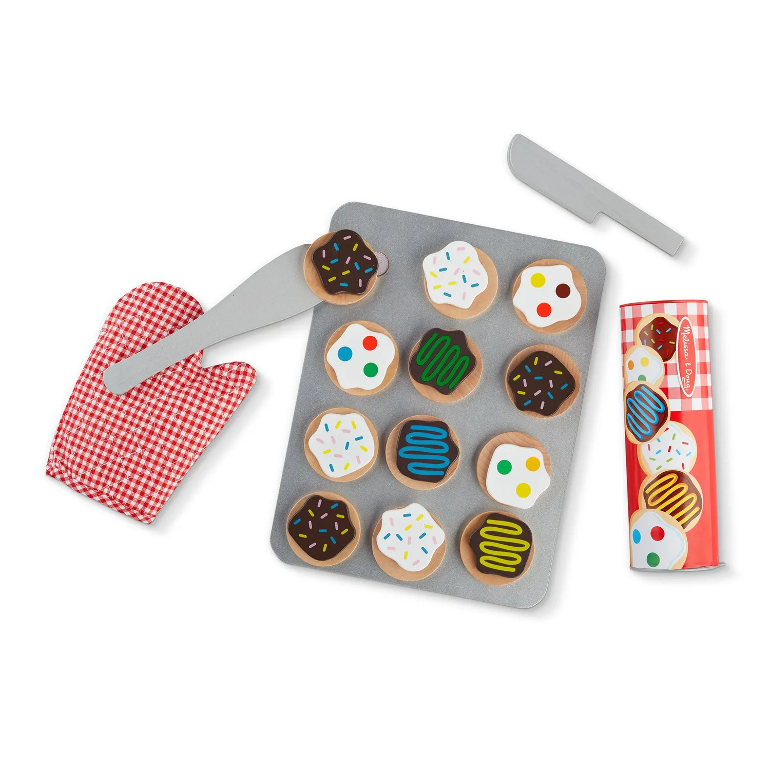 Melissa & Doug Slice & Bake Koekjes houten speelgoed 12 stuks