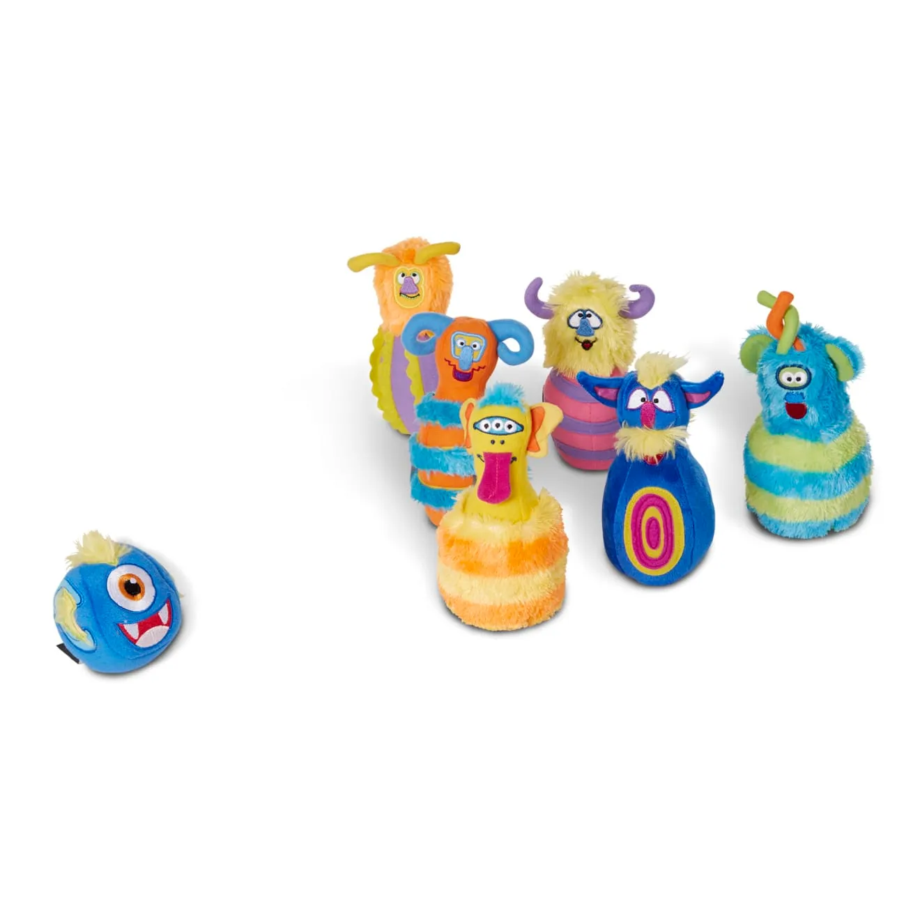 Melissa & Doug Monster Bowling kegelspel 6 knuffels