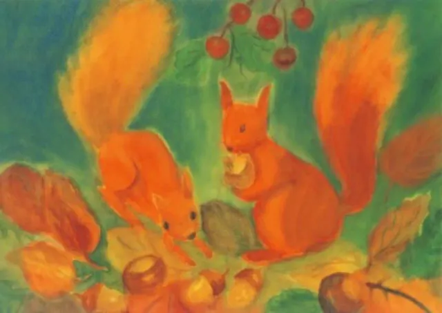 Ginger Fairy Dorothea Schmidt Eichhörnchen kaart eekhoorn