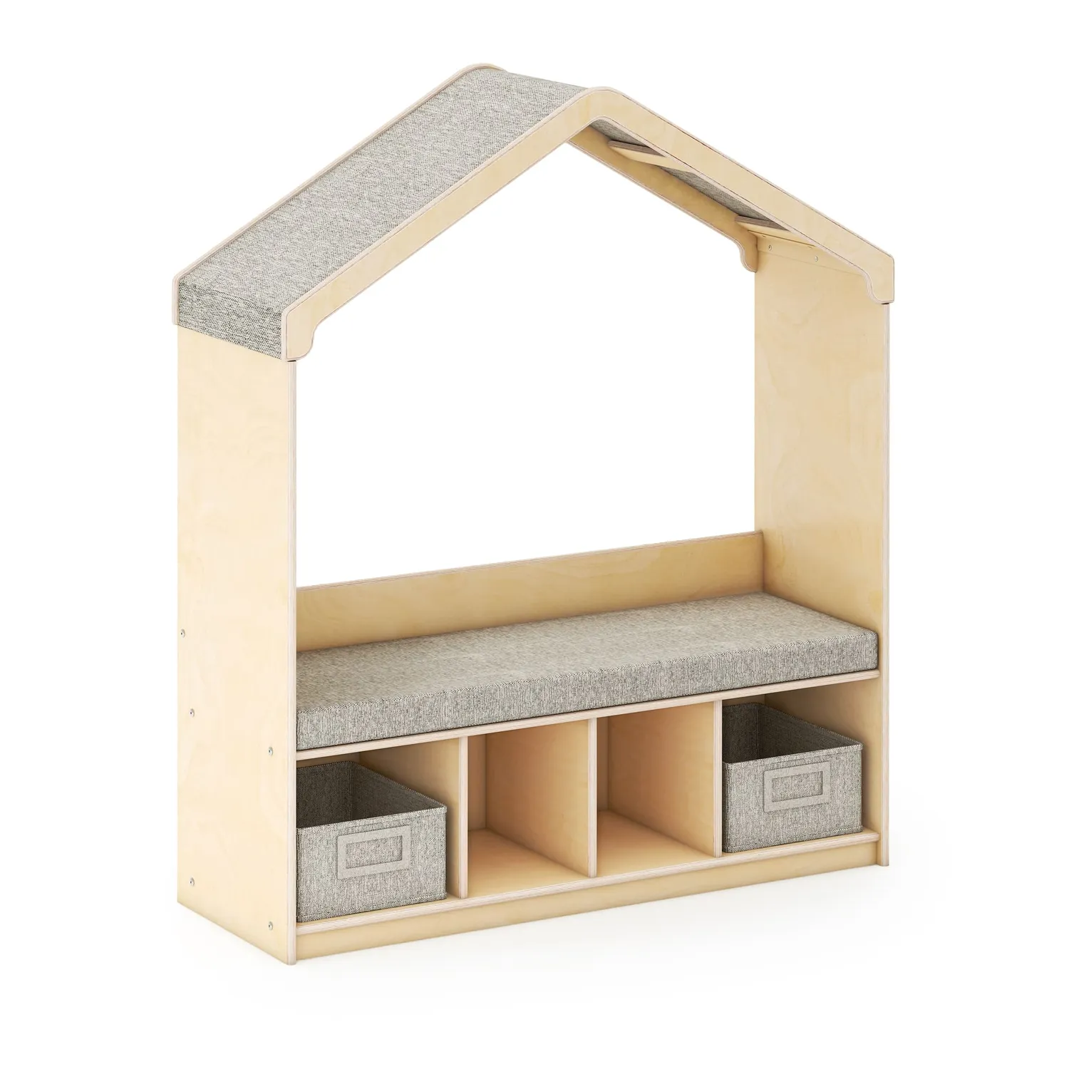 EdQ Reading Nook with Storage leeshoek wit 4 vakken zitbank