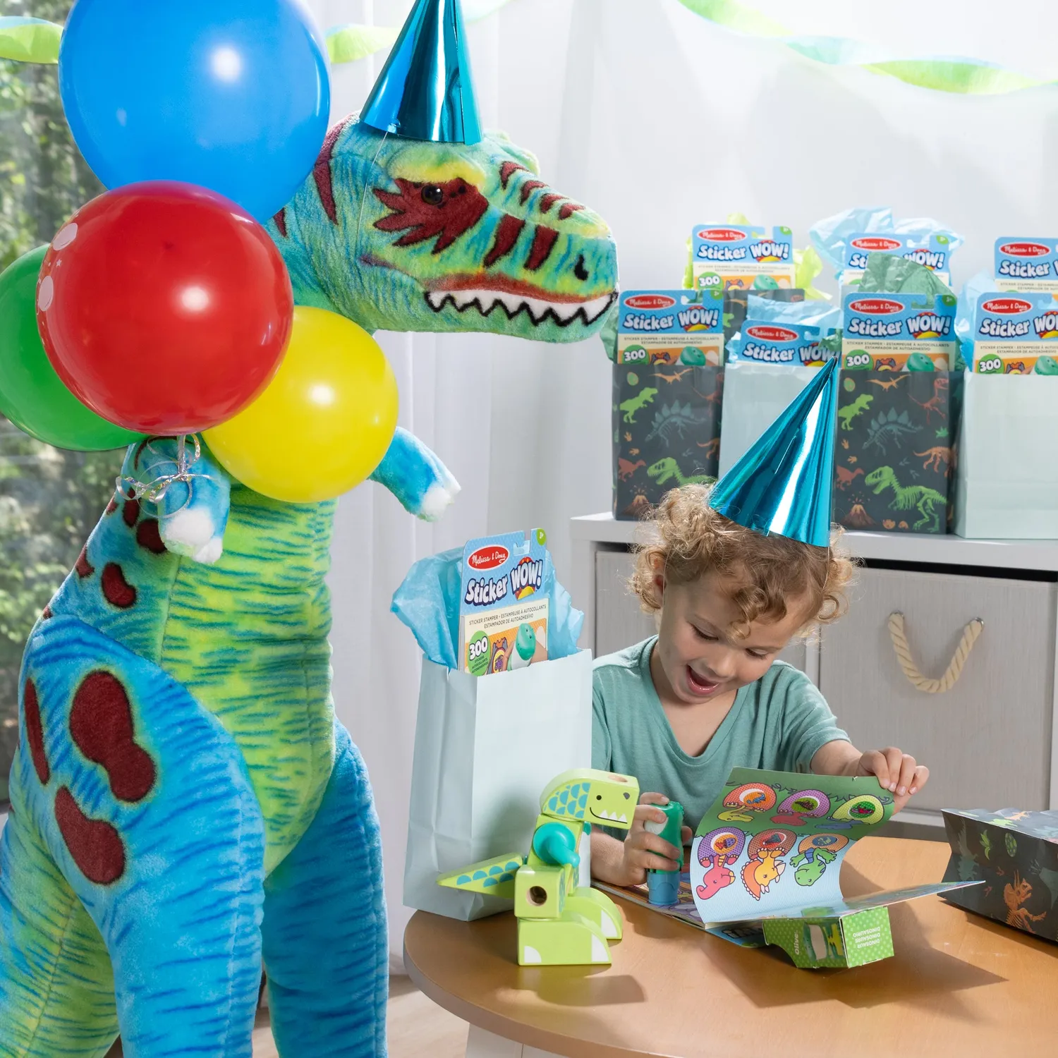 Melissa & Doug Sticker WOW Dino Stempelset 12-pack