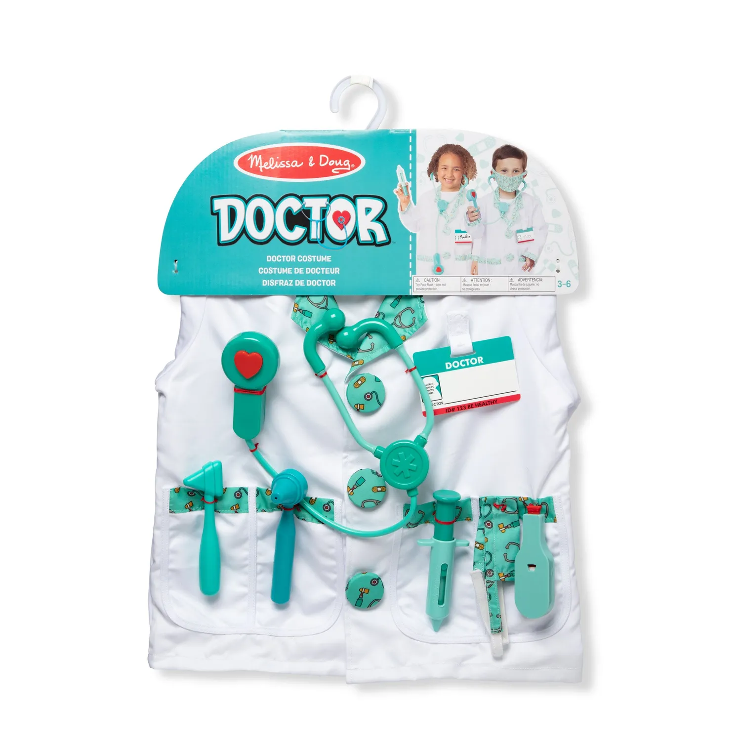 Melissa & Doug Doctor Costume dokterskostuum 3-6 jaar 8-delig