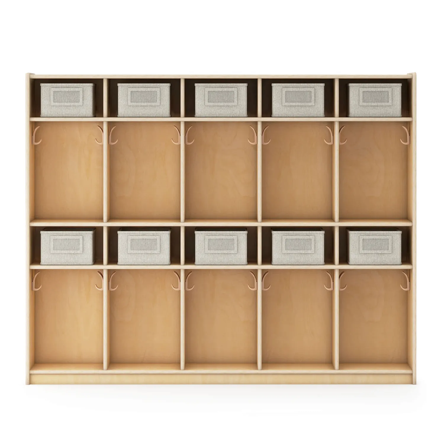 Guidecraft EdQ 10-Section Locker lockerkast naturel houten