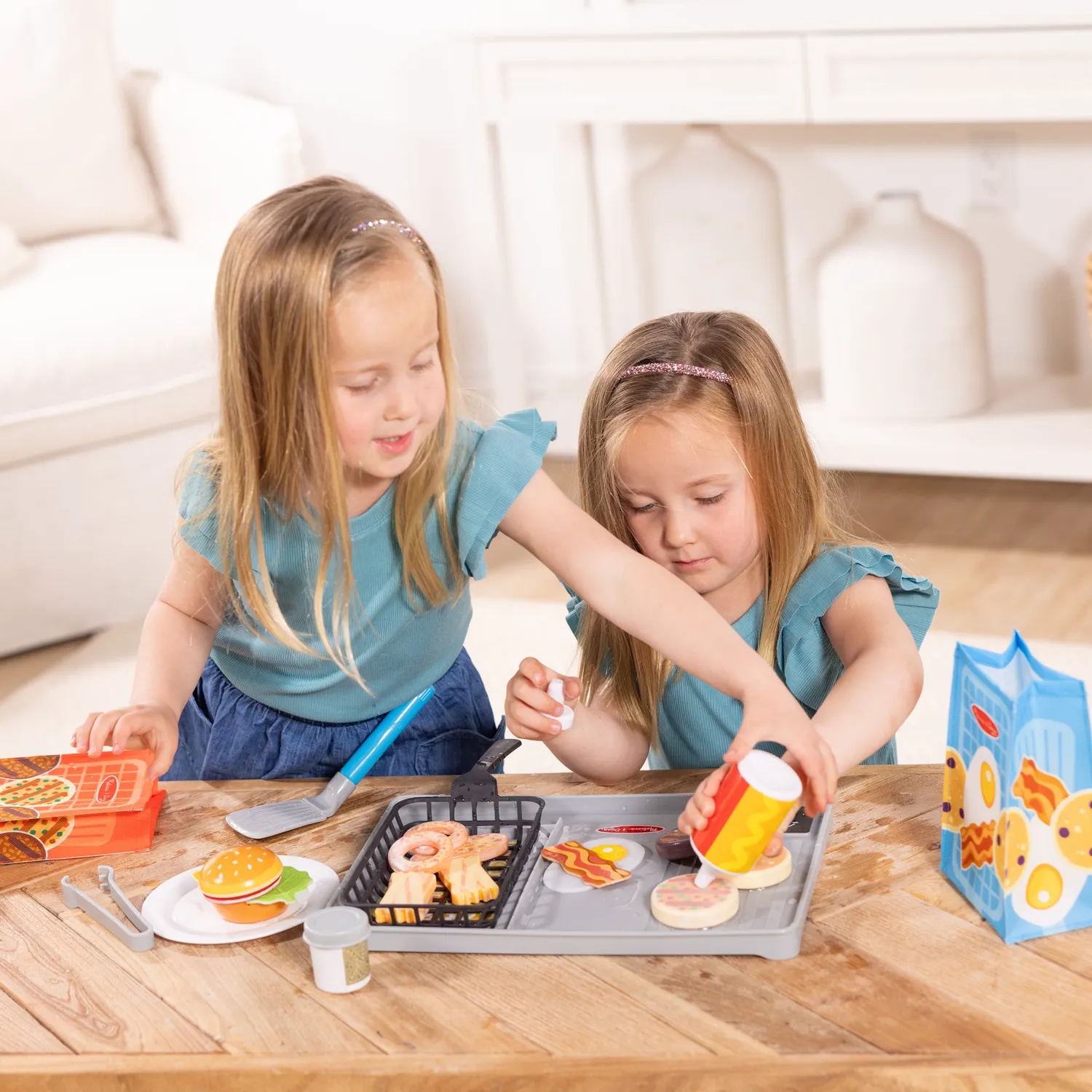 Melissa & Doug Water WOW Flip & Fry grill speelset verkleurend