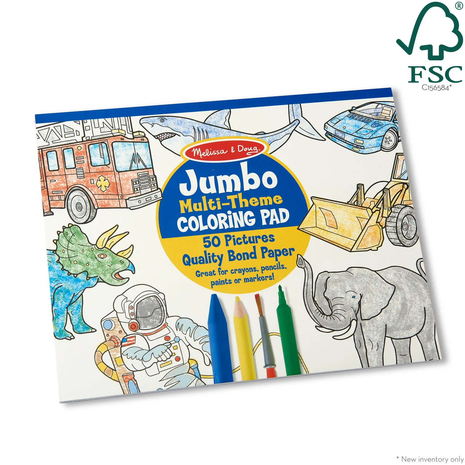 Melissa & Doug Jumbo kleurblok 50 pagina's 28x36 cm