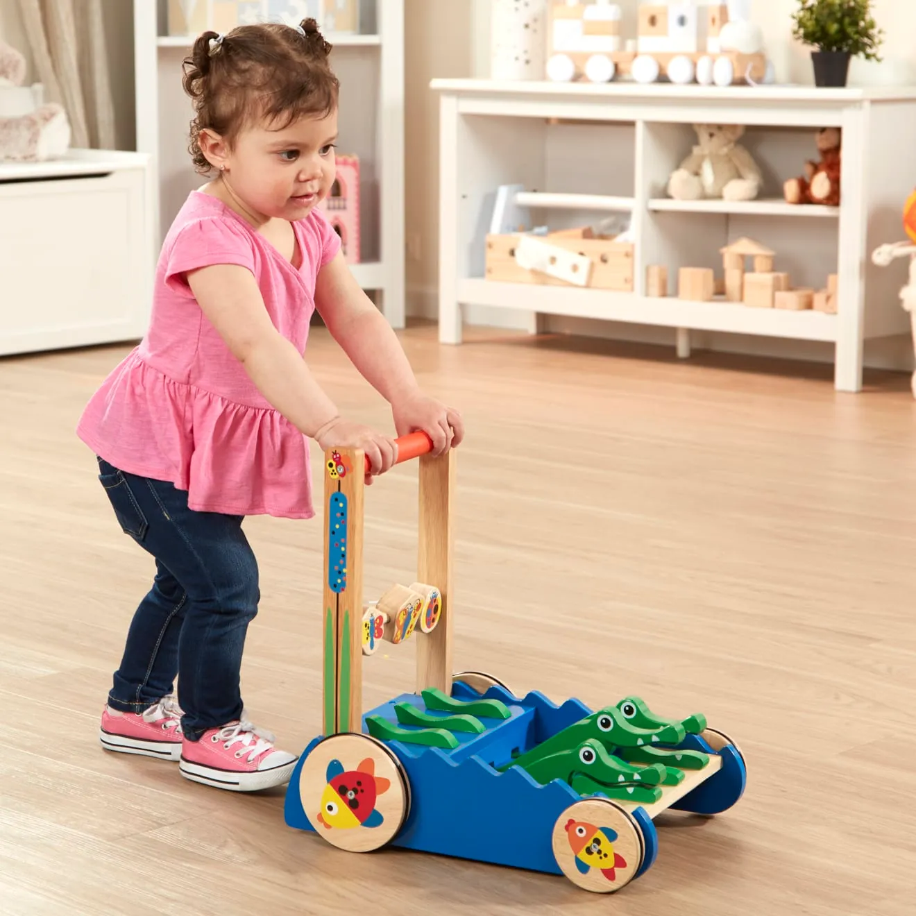 Melissa & Doug Chomp & Clack Alligator duwspeelgoed