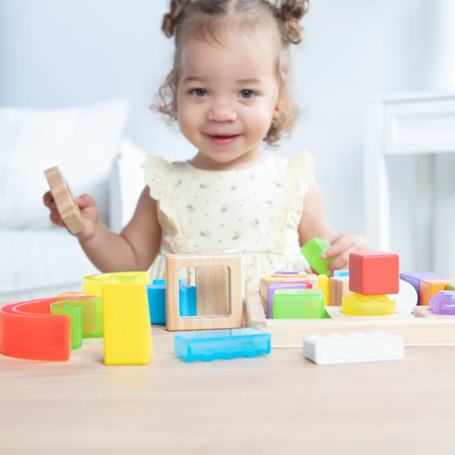 Melissa & Doug Sensory sensorische blokken houten kist 1+ jaar