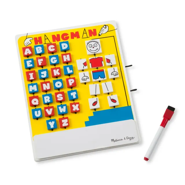 Melissa & Doug Flip-to-Win Hangman reisspel 6+ jaar