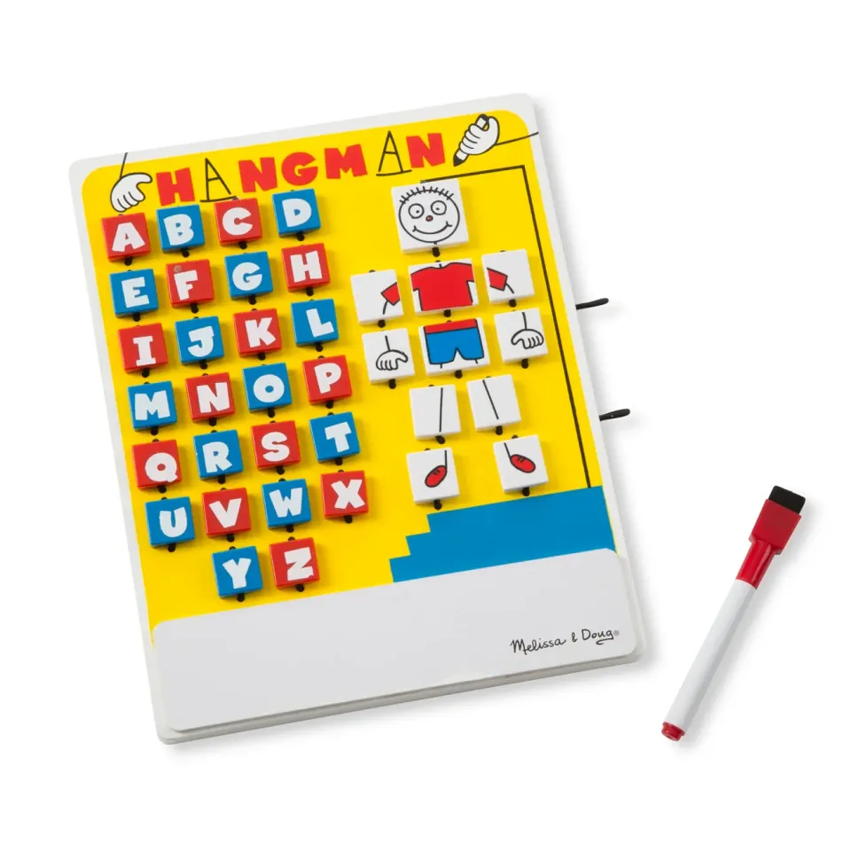 Melissa & Doug Flip-to-Win Hangman reisspel 6+ jaar